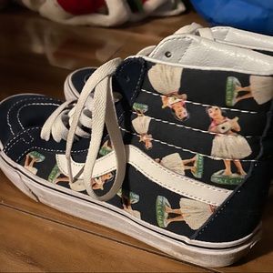 Navy Blue Hightop Vans